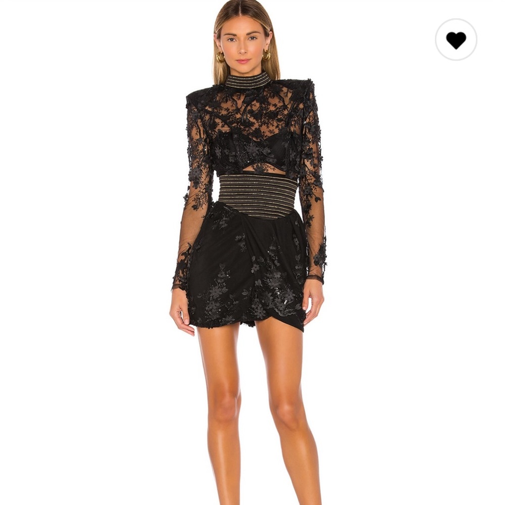 Mulwala Mini Dress in Black by Zhivago